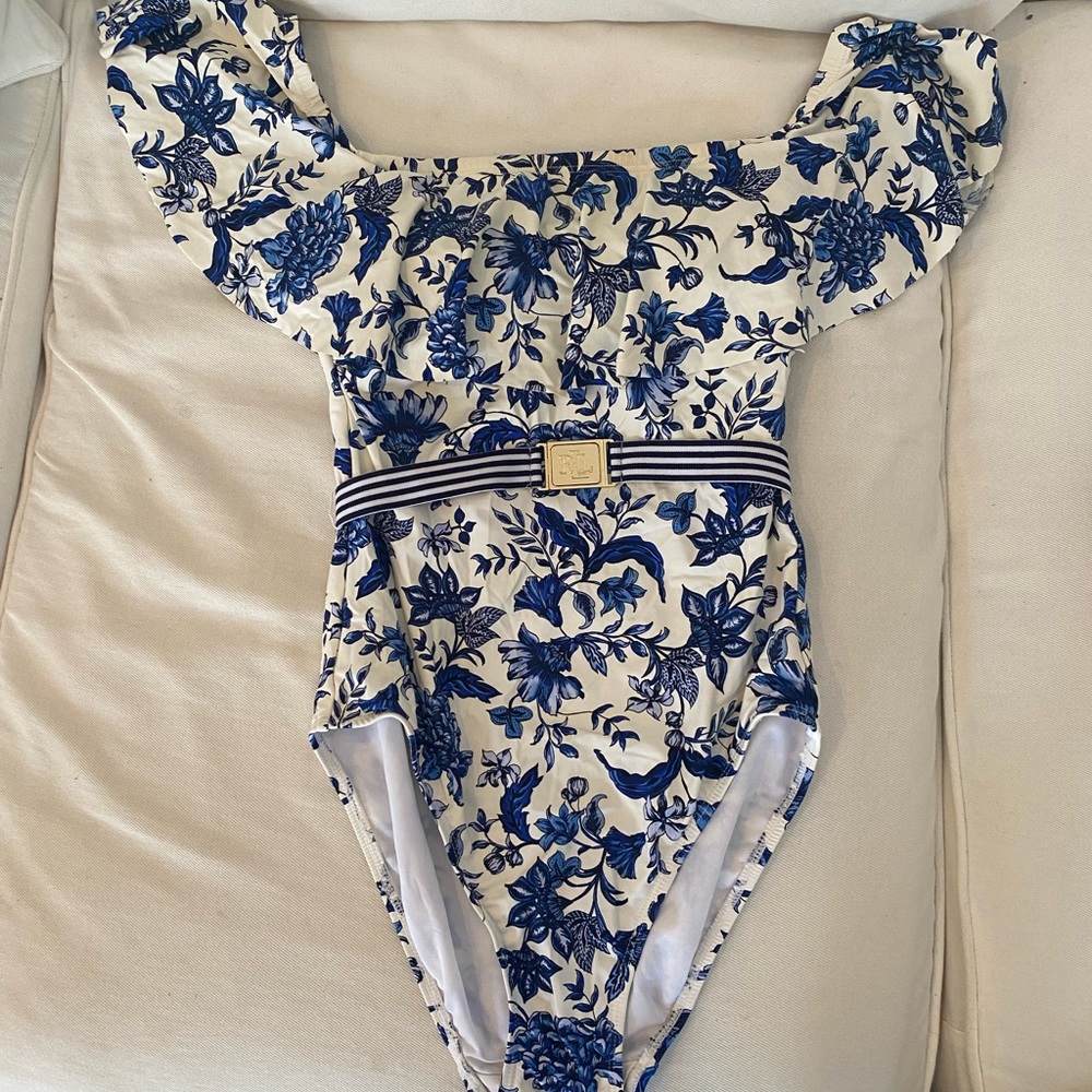Ralph Lauren one-piece swimsuit with belt size XS